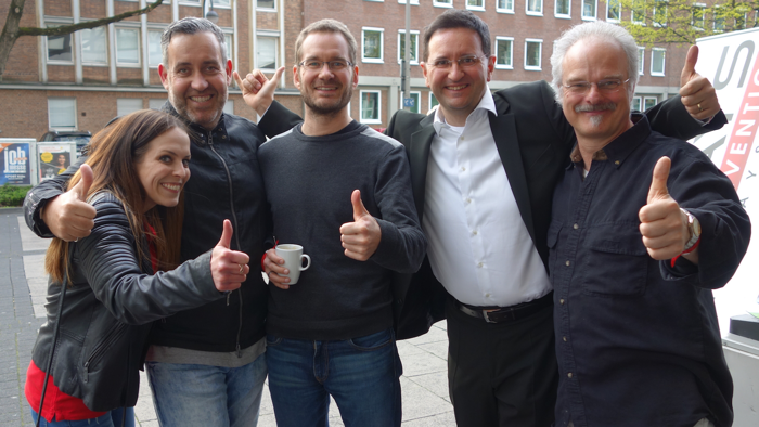 Mit Laura Geisbüsch, Ralf Schmitz, Florian Schoel und Tom Freudenthal