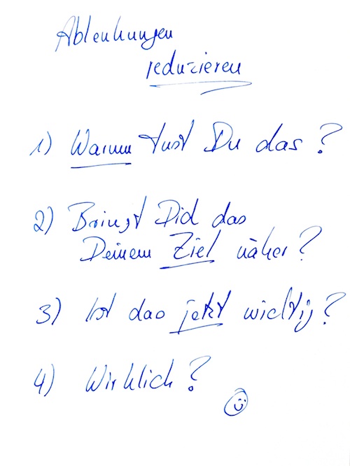 Ablenkungen reduzieren