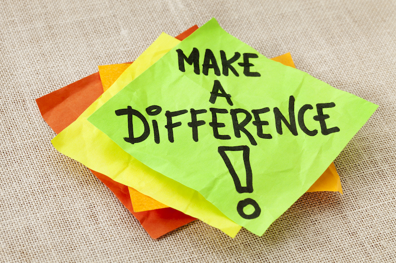 Mach einen Unterschied